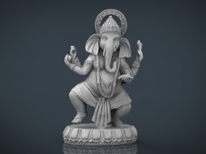 dancing ganesha Modello 3D