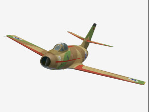Dassault MD452 Mystere II Modello 3D