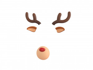 deer face Modello 3D