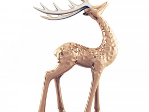 deer statuette Modello 3D