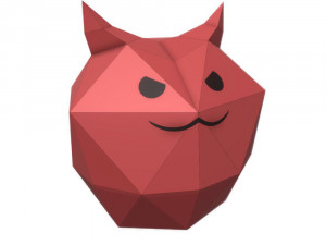 devil cat lamp Modello 3D