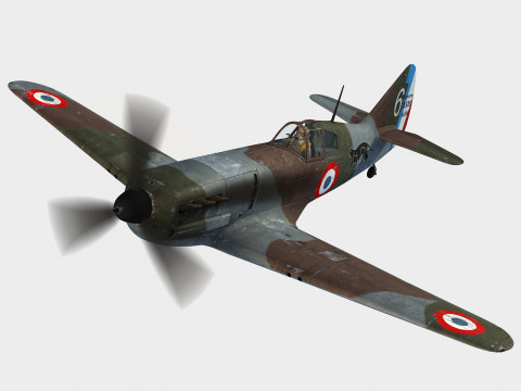 Dewoitine D520 Modello 3D