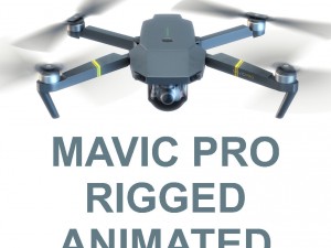 dji mavic pro drone 3d model vray realistic 3dsmax Modello 3D