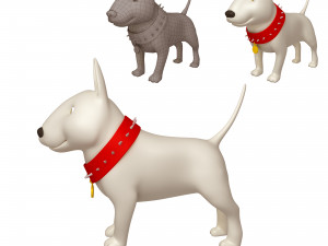 dog cartoon 02 Modello 3D
