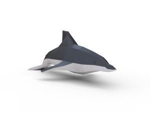 dolphin low poly Modello 3D
