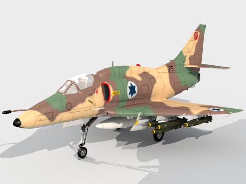 Douglas A-4 Skyhawk Modello 3D