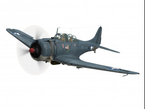 douglas sbd dauntless Modello 3D