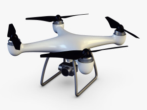 drone quadcopter v 1 Modello 3D