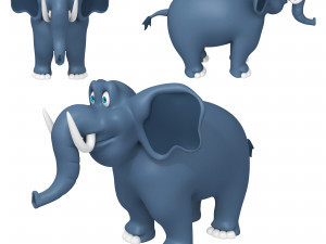 elephant cartoon 02 Modello 3D