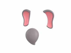 elephant face Modello 3D