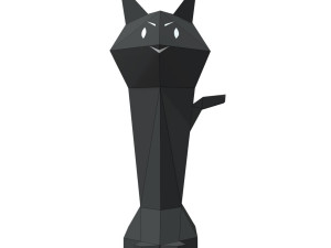 evil cat lamp Modello 3D