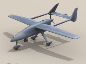falco uav Modello 3D