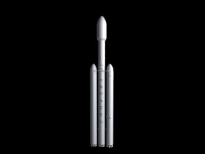 falcon heavy v12 non reusable Modello 3D