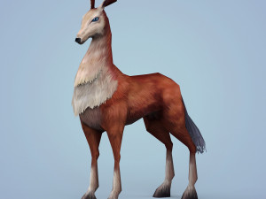 fantasy beautiful deer Modello 3D