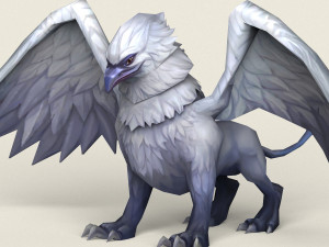 fantasy eagle griffin Modello 3D