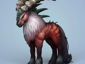 fantasy monster mouflon Modello 3D