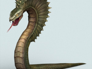 fantasy monster python Modello 3D