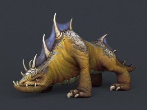 game ready fantasy bull monster Modello 3D