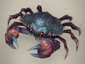 game ready fantasy krab Modello 3D