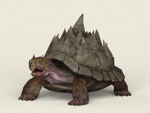 game ready fantasy turtle Modello 3D