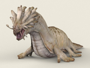 game ready sea monster Modello 3D