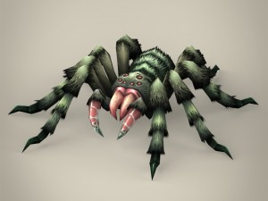 game ready spider tarantula Modello 3D