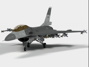 General Dynamics F-16 XL Modello 3D