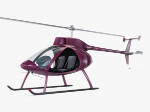 Generic Light Helicopter M 1 Modello 3D