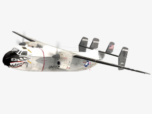 Grumman C-2 A Greyhound Modello 3D