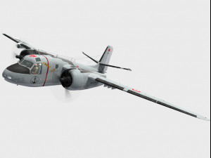 grumman s-2 f tracker Modello 3D