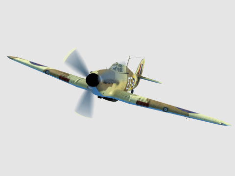 Hawker Hurricane Modello 3D