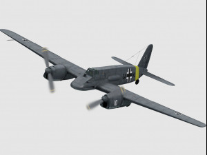 Henschel hs 129 a Modello 3D
