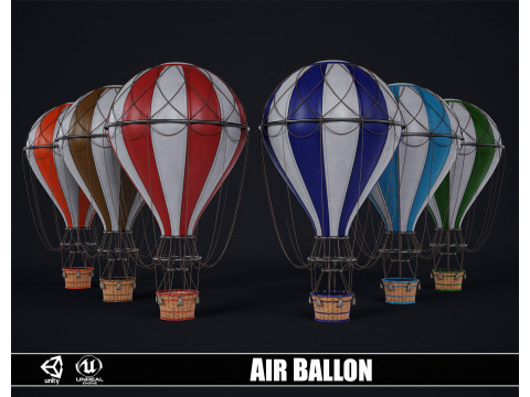 Hot Air Ballon Modello 3D