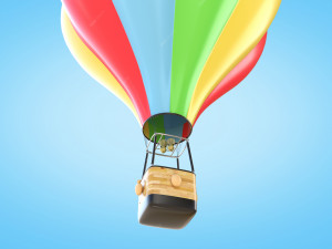 Hot Air Balloon Modello 3D