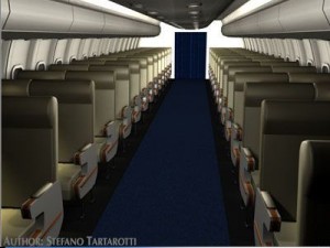 interior plane Modello 3D