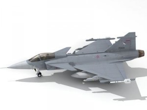 jas 39a thai Modello 3D
