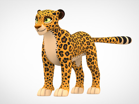 Leopard Modello 3D