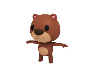 little bear Modello 3D