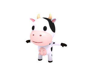 little cow Modello 3D