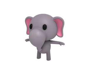 little elephant Modello 3D