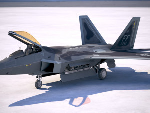 Lockheed Martin F22A Raptor Jsoh Modello 3D