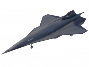 Lockheed Martin SR-72 Son of Blackbird Modello 3D