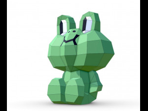 lowpoly frog leonardo Modello 3D