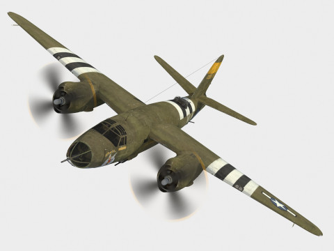 Martin B-26 Marauder Modello 3D
