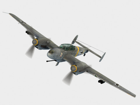 Messerschmitt Bf-110 G Modello 3D