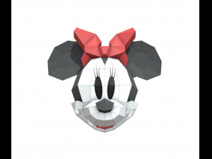 minnie mouse mask Modello 3D