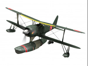 mitsubishi f1m2 pete Modello 3D