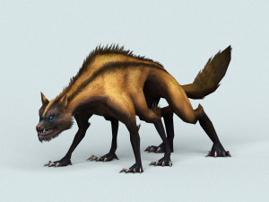monster hyena Modello 3D