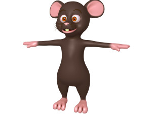 mouse cartoon Modello 3D