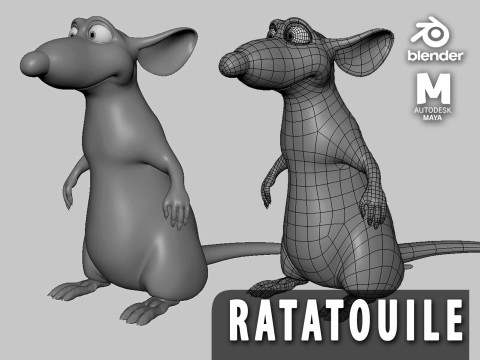 Mouse - Ratatouille Modello 3D